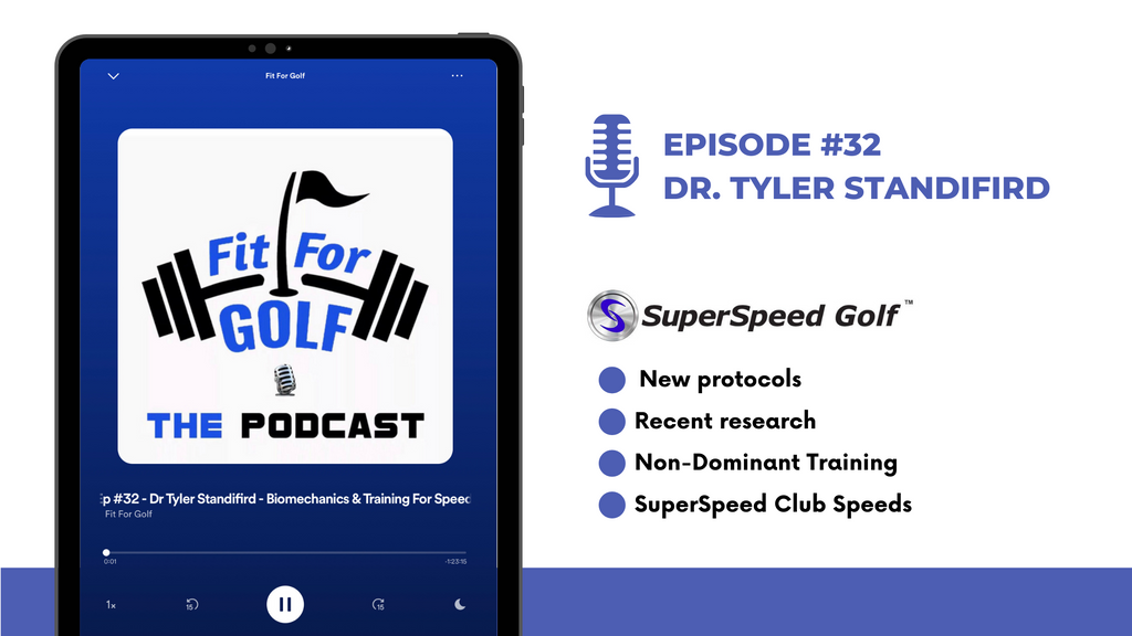 Dr. Tyler Standifird on Fit for Golf Podcast SuperSpeed Golf UK