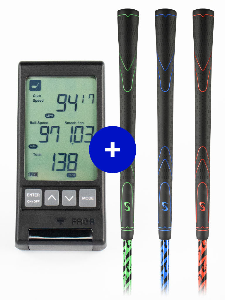SuperSpeed Golf PeeWee Swing Sticks PRGR Bundle